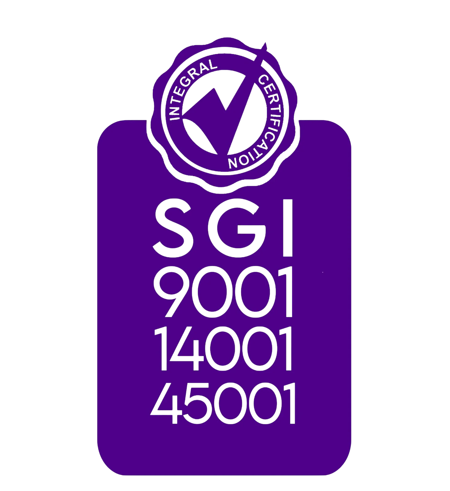 SGI 9001 · 14001 · 45001